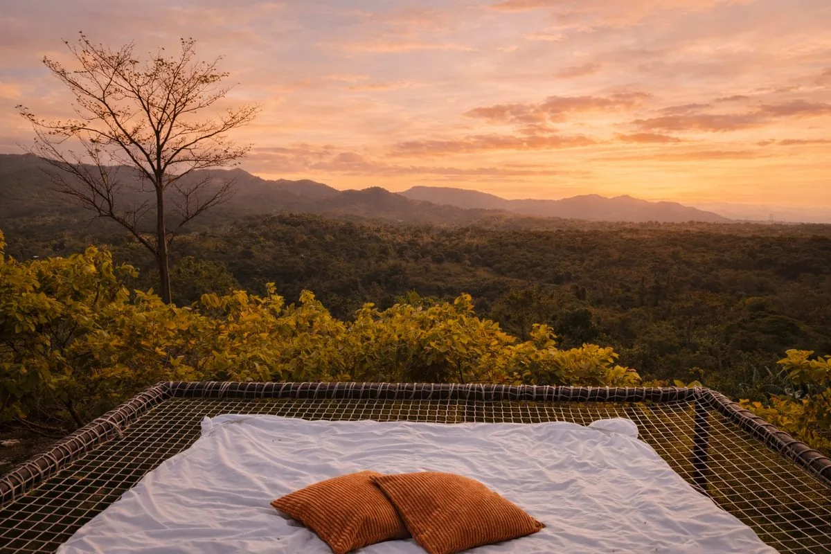 Camp 2 with its private hammock and open view